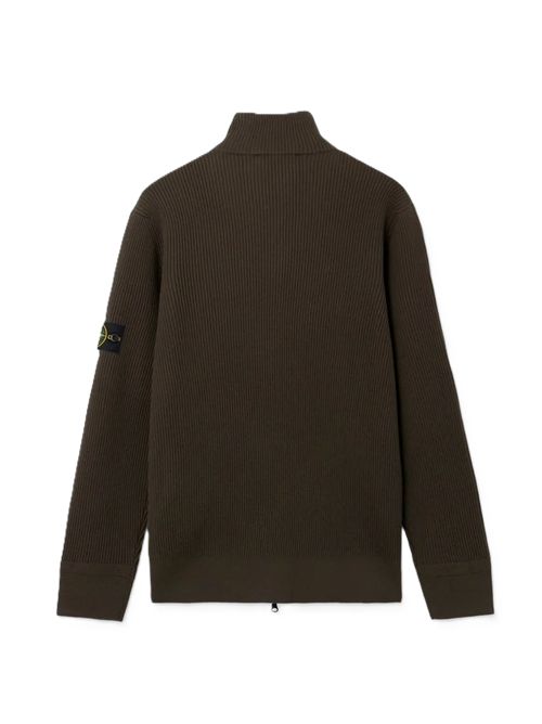 STONE ISLANDVirgin wool cardigan grigio Stone Island | L2S15 5100017 S00C2V0078 COAL GREY